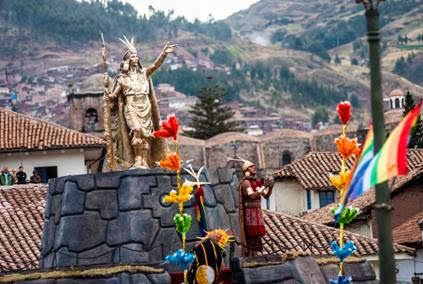 Inti Raimy, Festa do Sol na Plaza de Armas, em Cusco.
